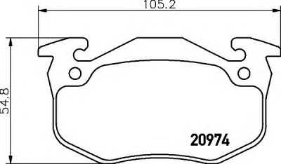 COBREQ n1159 -  Комплект тормозных колодок, дисковый тормоз