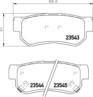 COBREQ n1233 -  Комплект тормозных колодок, дисковый тормоз