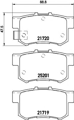 COBREQ n1372 -  Комплект тормозных колодок, дисковый тормоз