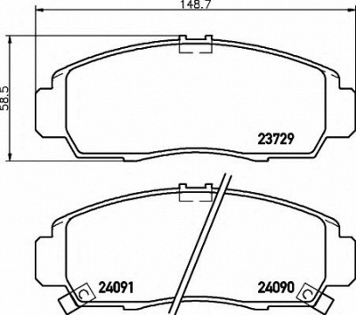 COBREQ n1480 -  Комплект тормозных колодок, дисковый тормоз