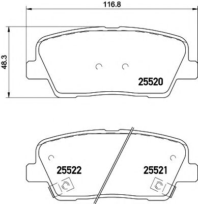 COBREQ n1704 -  Комплект тормозных колодок, дисковый тормоз
