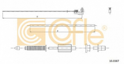 COFLE 100387 -  Тросик газа