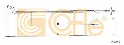 COFLE 100651 - Тросик газа