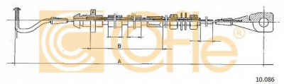 COFLE 10086 -  Тросик газа