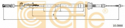 COFLE 100868 -  Тросик газа