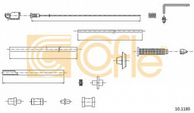 COFLE 101180 -  Тросик газа