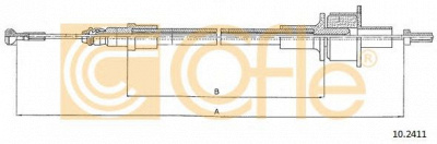 COFLE 102411 -  Трос, управление сцеплением