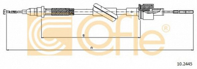COFLE 102445 -  Трос, управление сцеплением