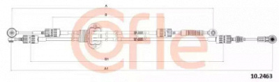 COFLE 102463 - Трос, ступенчатая коробка передач