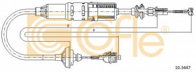 COFLE 103447 -  Трос, управление сцеплением