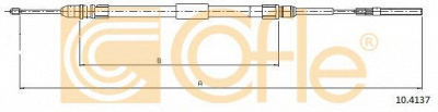COFLE 104137 -  Трос, стояночная тормозная система