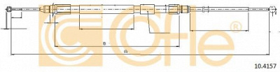 COFLE 104157 -  Трос, стояночная тормозная система