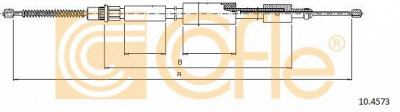COFLE 104573 -  Трос, стояночная тормозная система