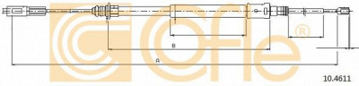 COFLE 104611 -  Трос, стояночная тормозная система