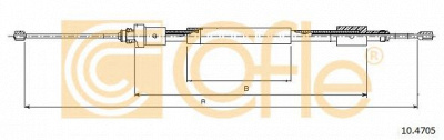 COFLE 104705 -  Трос, стояночная тормозная система