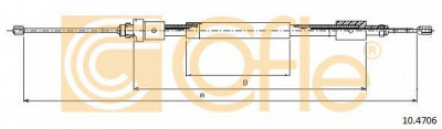 COFLE 104706 -  Трос, стояночная тормозная система