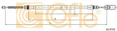 COFLE 104719 -  Трос, стояночная тормозная система