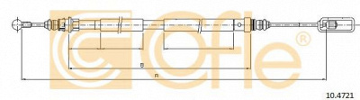 COFLE 104721 -  Трос, стояночная тормозная система
