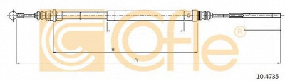 COFLE 104735 -  Трос, стояночная тормозная система