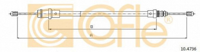 COFLE 104736 -  Трос, стояночная тормозная система