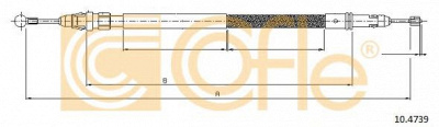 COFLE 104739 -  Трос, стояночная тормозная система