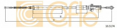 COFLE 105174 -  Трос, стояночная тормозная система