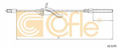 COFLE 105379 -  Трос, стояночная тормозная система
