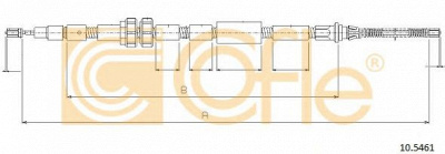 COFLE 105461 -  Трос, стояночная тормозная система