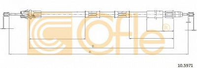 COFLE 105971 -  Трос, стояночная тормозная система