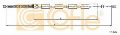 COFLE 10602 -  Трос, стояночная тормозная система