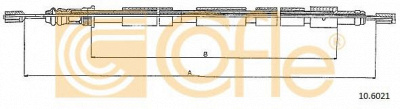 COFLE 106021 -  Трос, стояночная тормозная система