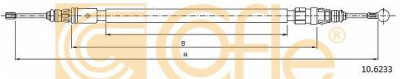 COFLE 106233 -  Трос, стояночная тормозная система