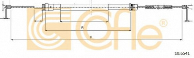 COFLE 106541 -  Трос, стояночная тормозная система