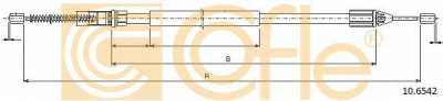 COFLE 106542 -  Трос, стояночная тормозная система