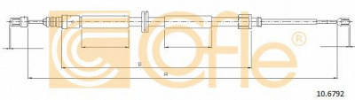 COFLE 106792 -  Трос, стояночная тормозная система