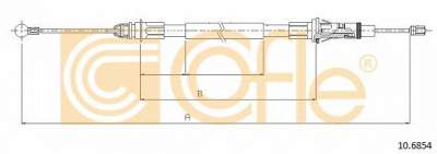COFLE 106854 -  Трос, стояночная тормозная система