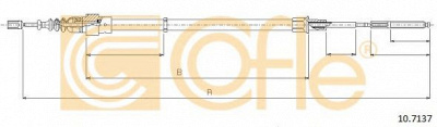 COFLE 107137 -  Трос, стояночная тормозная система