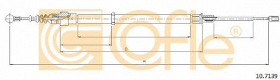 COFLE 107139 -  Трос, стояночная тормозная система