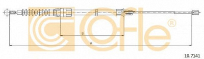 COFLE 107141 -  Трос, стояночная тормозная система