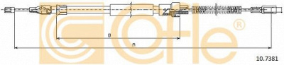 COFLE 107381 -  Трос, стояночная тормозная система