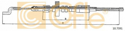 COFLE 107391 -  Трос, стояночная тормозная система