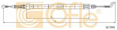 COFLE 107393 -  Трос, стояночная тормозная система