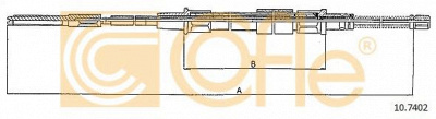 COFLE 107402 -  Трос, стояночная тормозная система