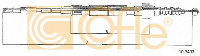 COFLE 107403 -  Трос, стояночная тормозная система