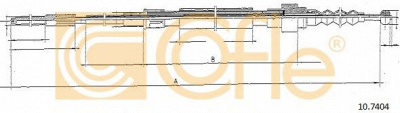 COFLE 107404 -  Трос, стояночная тормозная система