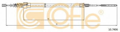 COFLE 107406 -  Трос, стояночная тормозная система