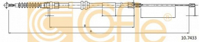 COFLE 107433 -  Трос, стояночная тормозная система