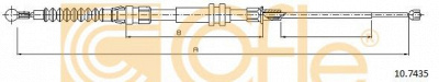 COFLE 107435 -  Трос, стояночная тормозная система