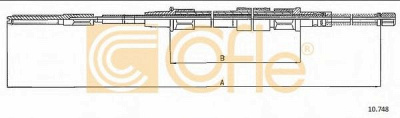 COFLE 10748 -  Трос, стояночная тормозная система