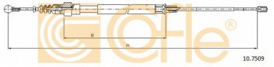 COFLE 107509 -  Трос, стояночная тормозная система